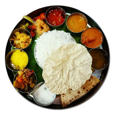 "South Indian Thali (meals) (Navya Grand) - Click here to View more details about this Product